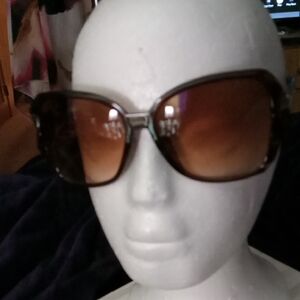 Women’s Gradient Brown Oversized Sunglasses